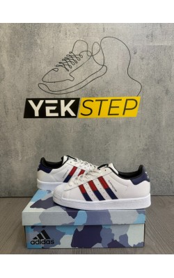 Adidas Süperstar Çift Logo kırmızı Mavi